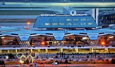 Akşam Adler Sochi havaalanı