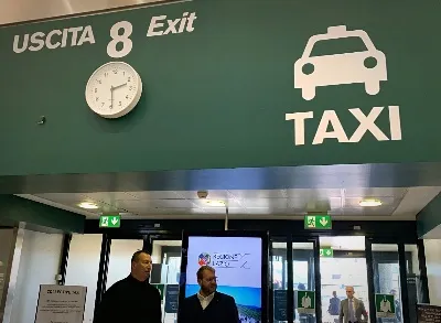 Milano havaalanında kişisel taksi