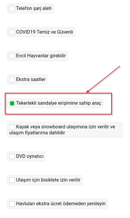 tekerlekli sandalye erişimli araç ayarlama