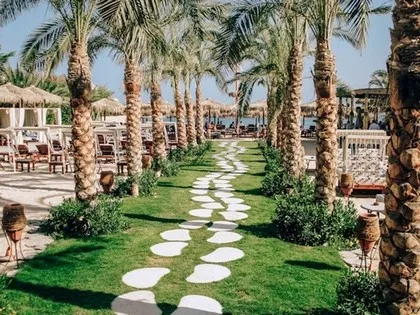 Mısır'ın Hurghada kentindeki bir plaj.