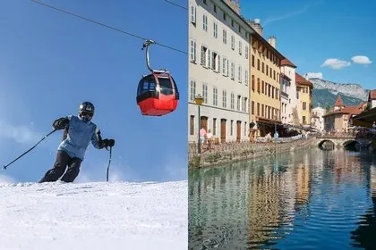 Fransa'daki kayak merkezleri, kasabalar ve kaplıcalar